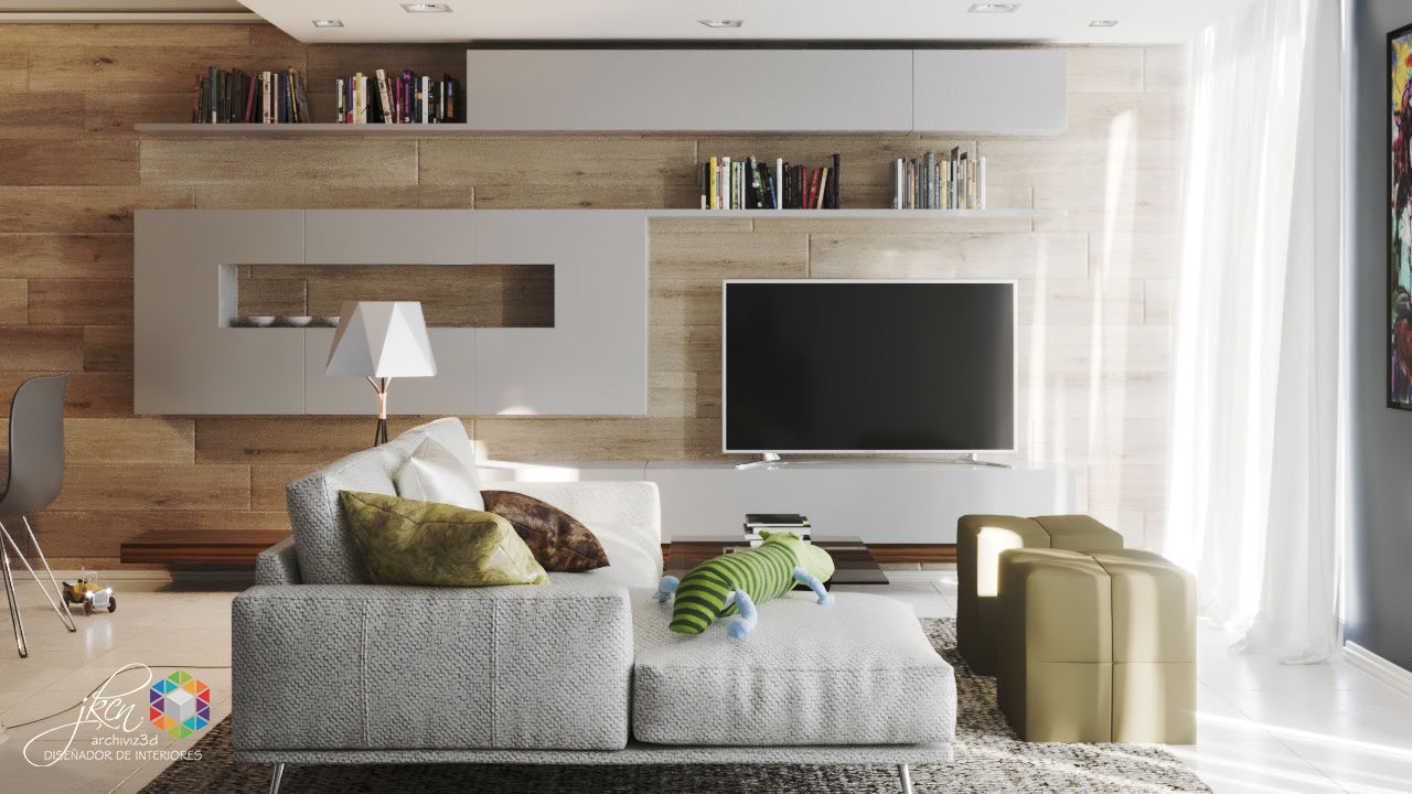 homify Salones de estilo moderno