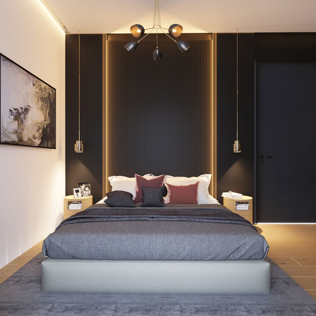 yatak odası tasarımı ArchSia Modern Yatak Odası Ahşap Ahşap rengi yatak odası, yatak odası tasarımı, tasarım, bedroom design,Yataklar & Yatak Başları