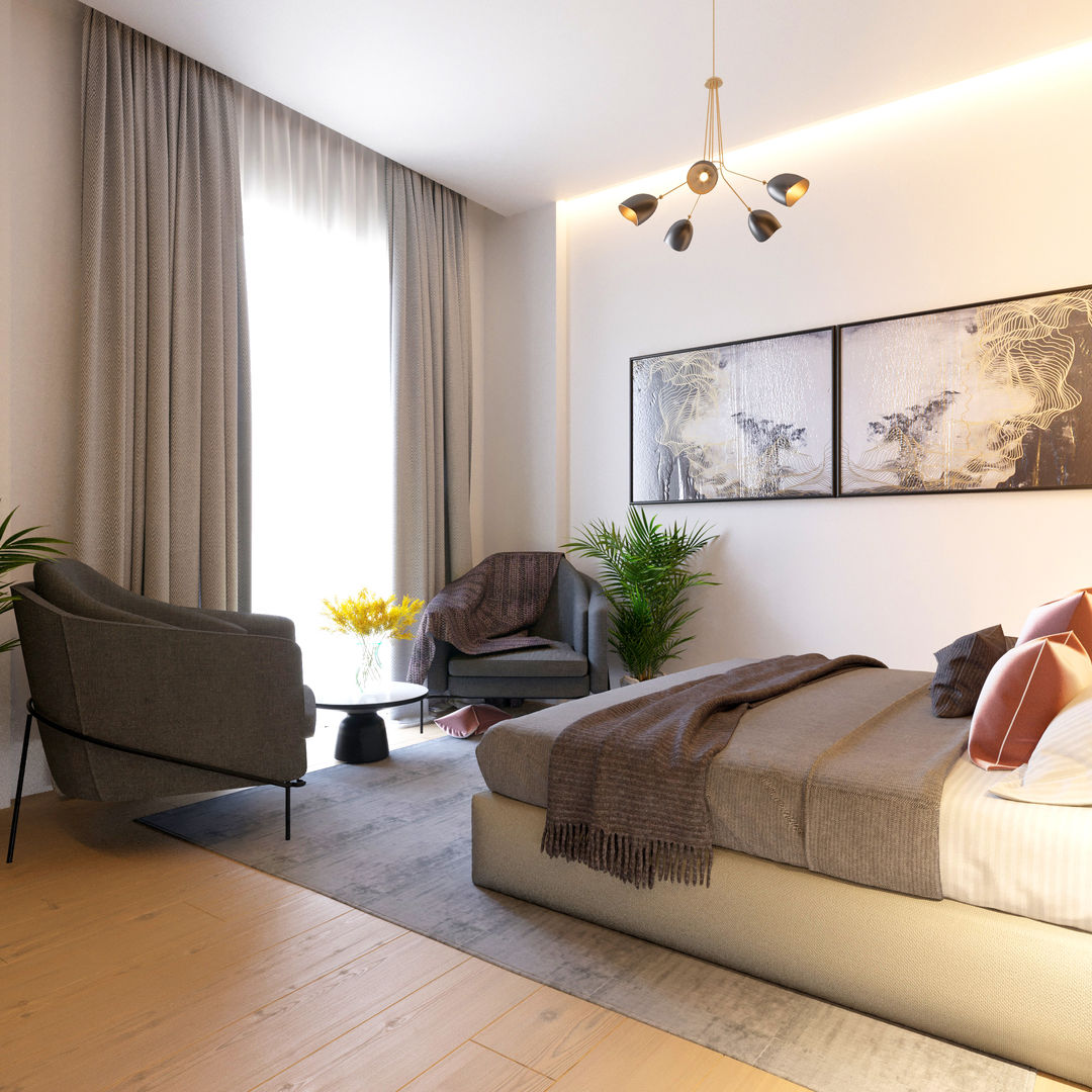 EV PROJESİ, ArchSia ArchSia Modern style bedroom Sofas & chaise longue