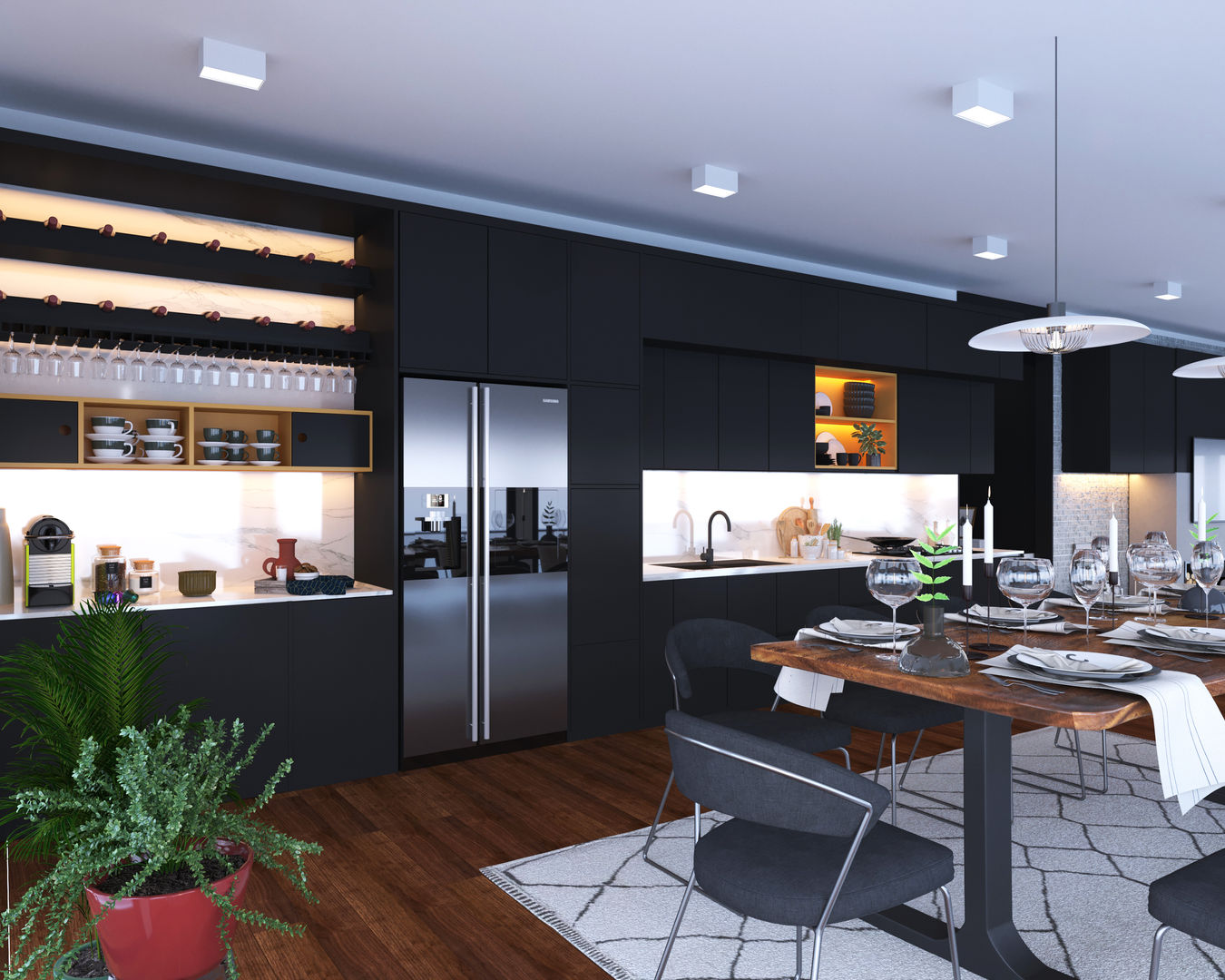 teras mutfak tasarımı ArchSia Modern Balkon, Veranda & Teras Ahşap Ahşap rengi teras, mutfak tasarımı, teras tasarımı, teras projesi, iç mekan tasarımı,Mobilyalar
