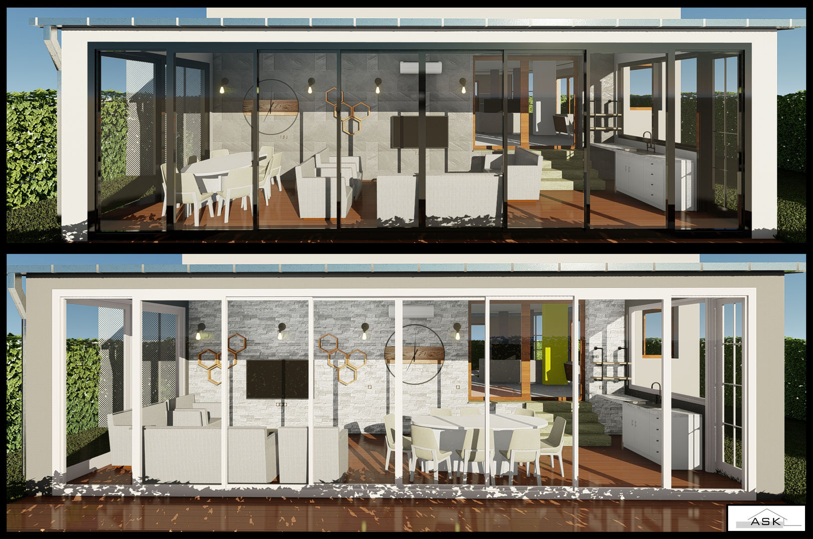 Kış Bahçesinin Dışarıdan Görünüşü ASK MİMARLIK İNŞAAT