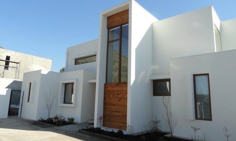 DETALLE CAJA DE ESCALA Martin Rojas Arquitectos Asoc. Chalets Concreto Casa moderna