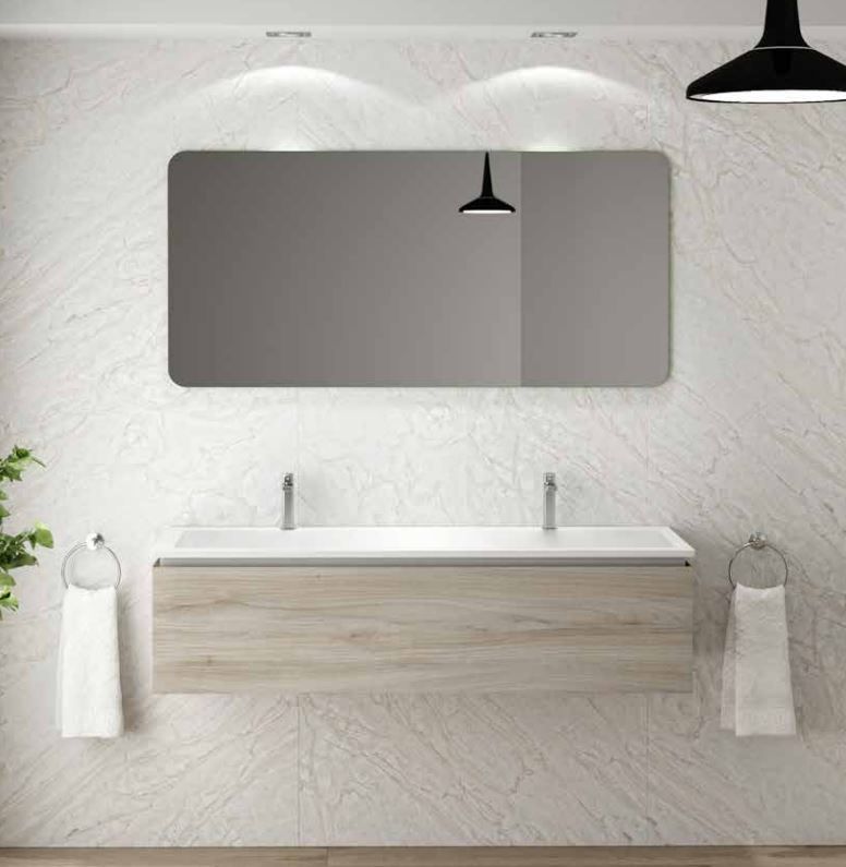 Sigma 140 Lavabo Doble Decorex Baños modernos Lavabos