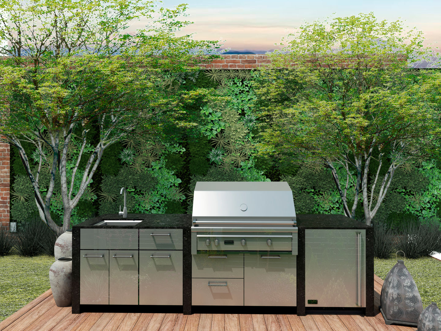 Cocina exterior Angular - Garden Art® - De Tropen