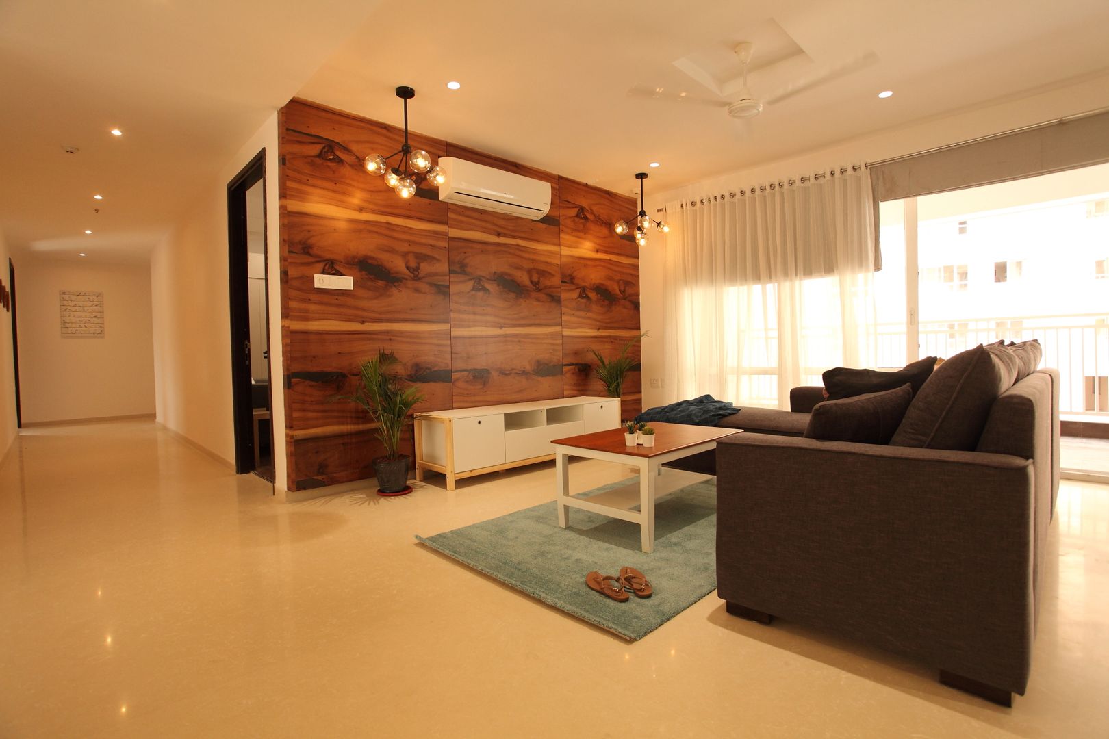 Apartment, Gachibowli, Saloni Narayankar Interiors Saloni Narayankar Interiors غرفة المعيشة خشب Wood effect