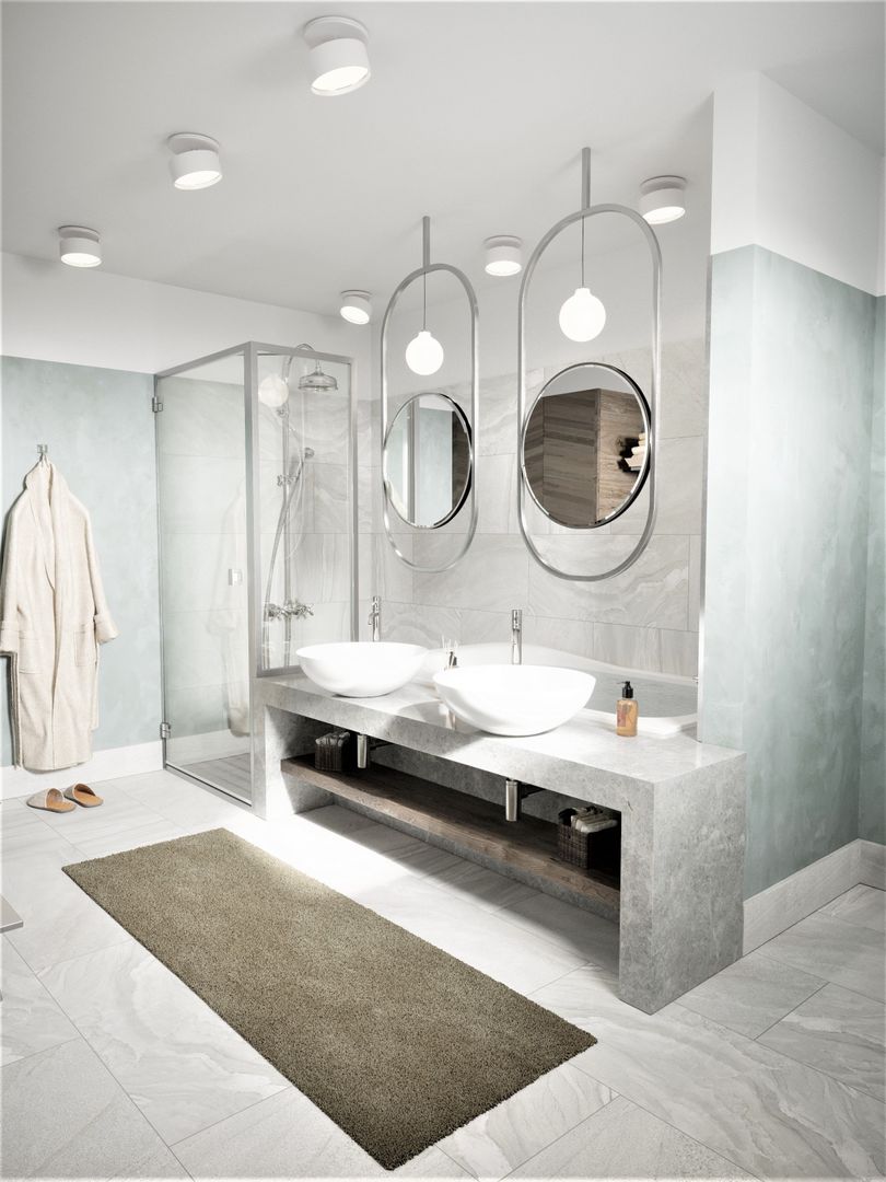 Sui Architecture | Bathroom Design | Wisconsin-ABD, Sui Mimarlık Sui Mimarlık Banheiros modernos