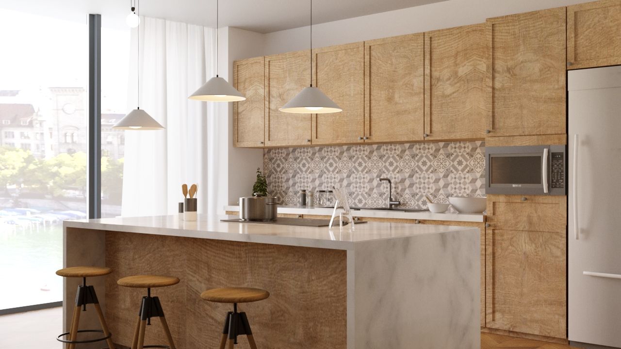 G. House , DS_Design DS_Design Built-in kitchens Wood Wood effect