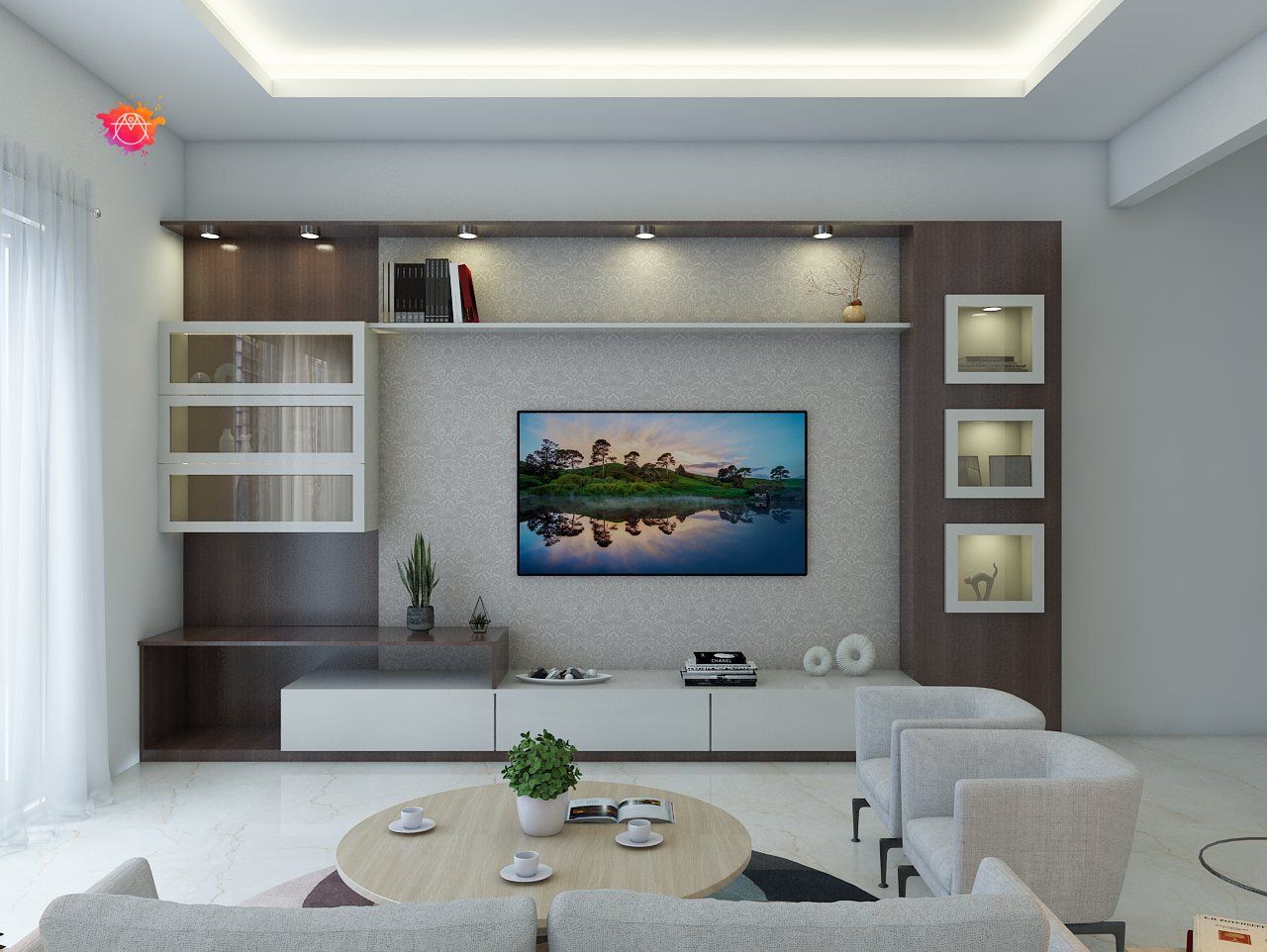 Living Area! Mansha Interior Living room