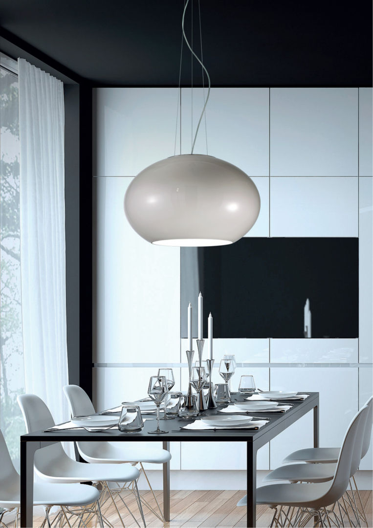 PRODOTTI MODERNI, DUE P ILLUMINAZIONE DUE P ILLUMINAZIONE Modern Dining Room Glass