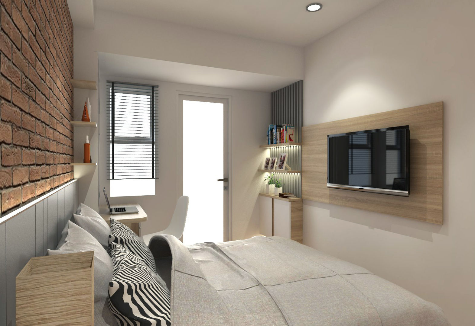 Unit Apartemen Parahyangan Residence, unimony.id unimony.id Dormitorios de estilo minimalista
