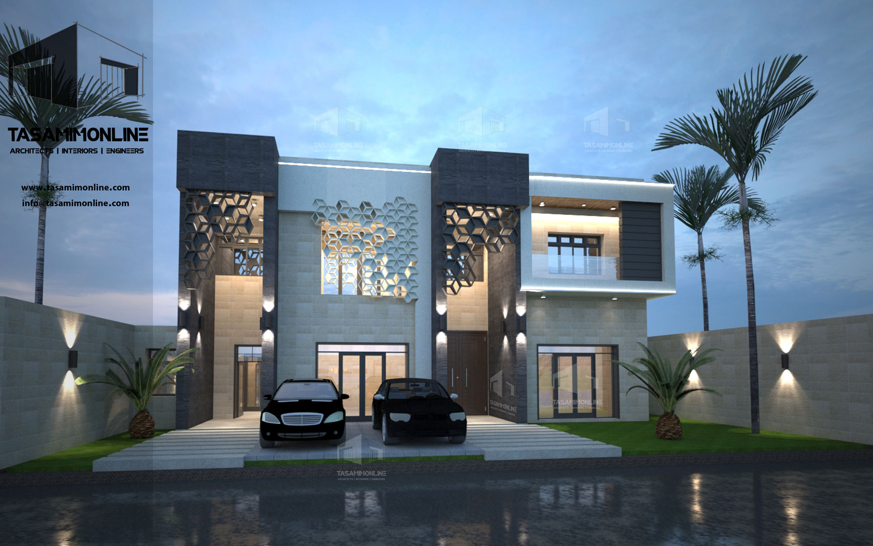 فيلا سكنية بمدينة جدة, Tasamim Online تصاميم أونلاين Tasamim Online تصاميم أونلاين