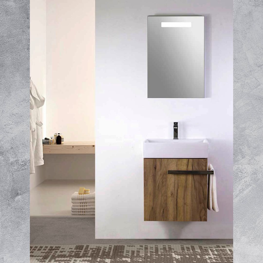 Mueble Burgos 55 Decorex Baños modernos baño,lavabo,regadera,sanitario,Lavabos