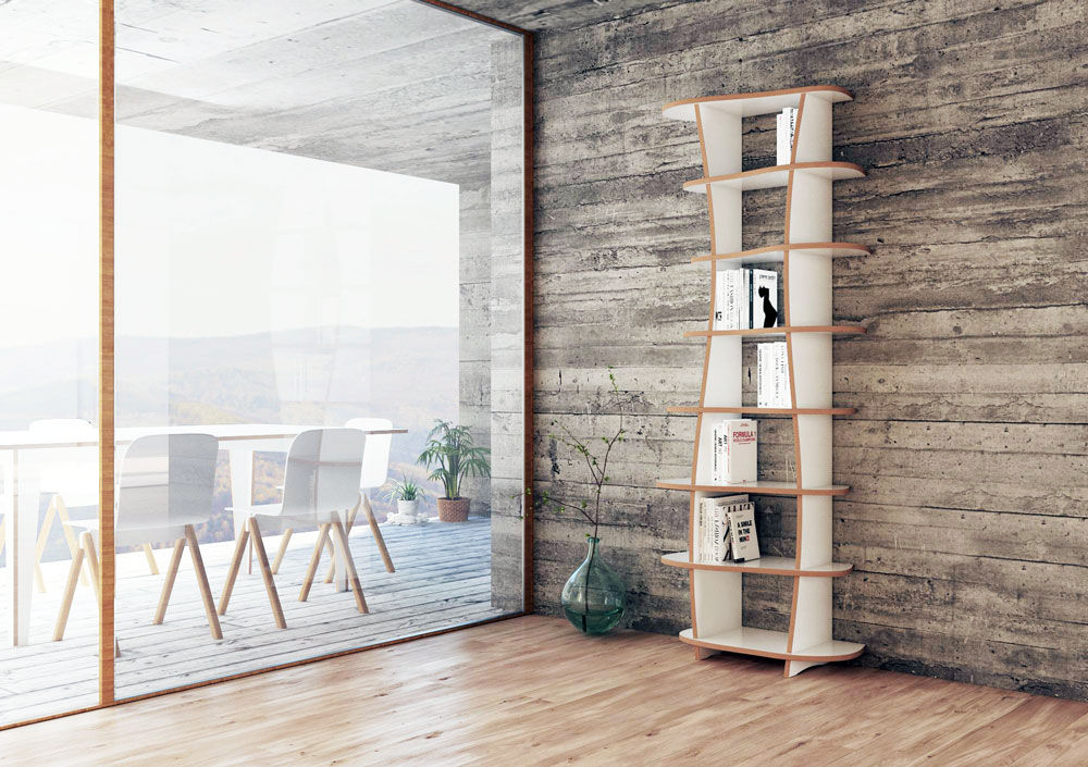 Bücherregale, form.bar form.bar Modern living room Engineered Wood Transparent Storage