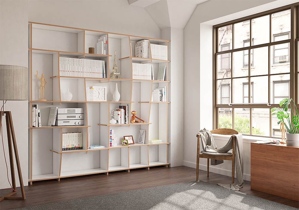 Bücherregale, form.bar form.bar Modern living room Engineered Wood Transparent Storage