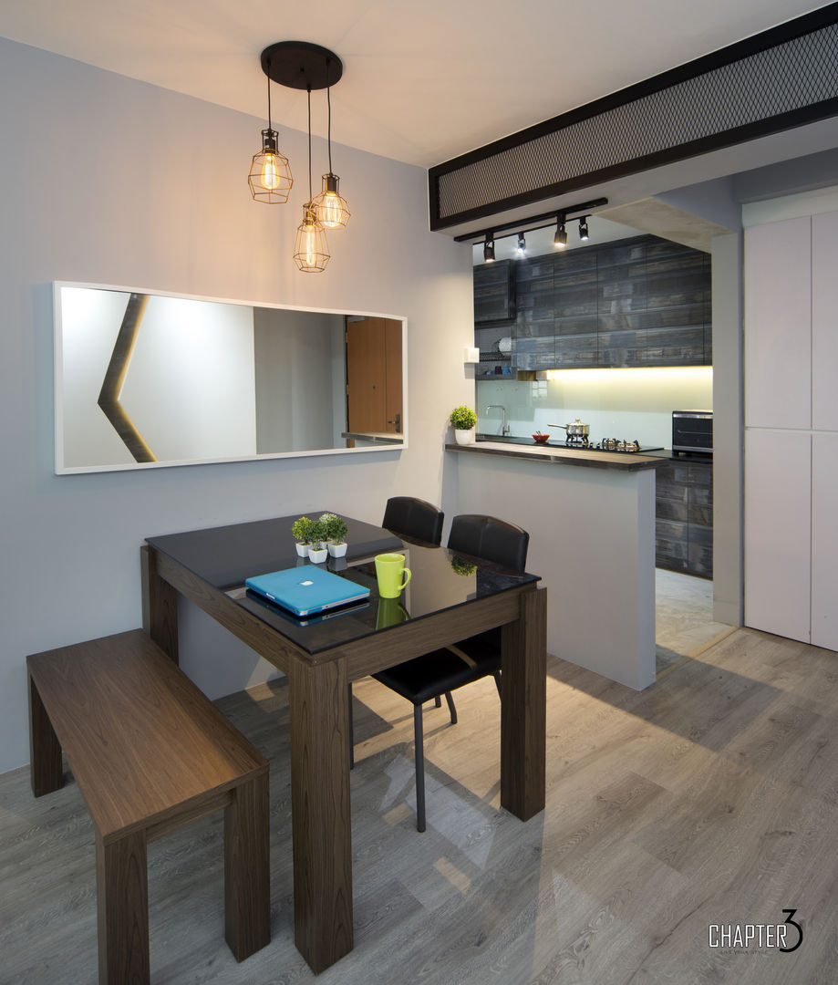 Project 4Room BTO Punggol "Minimalist", Chapter 3 Interior Design Chapter 3 Interior Design Minimalistische Esszimmer