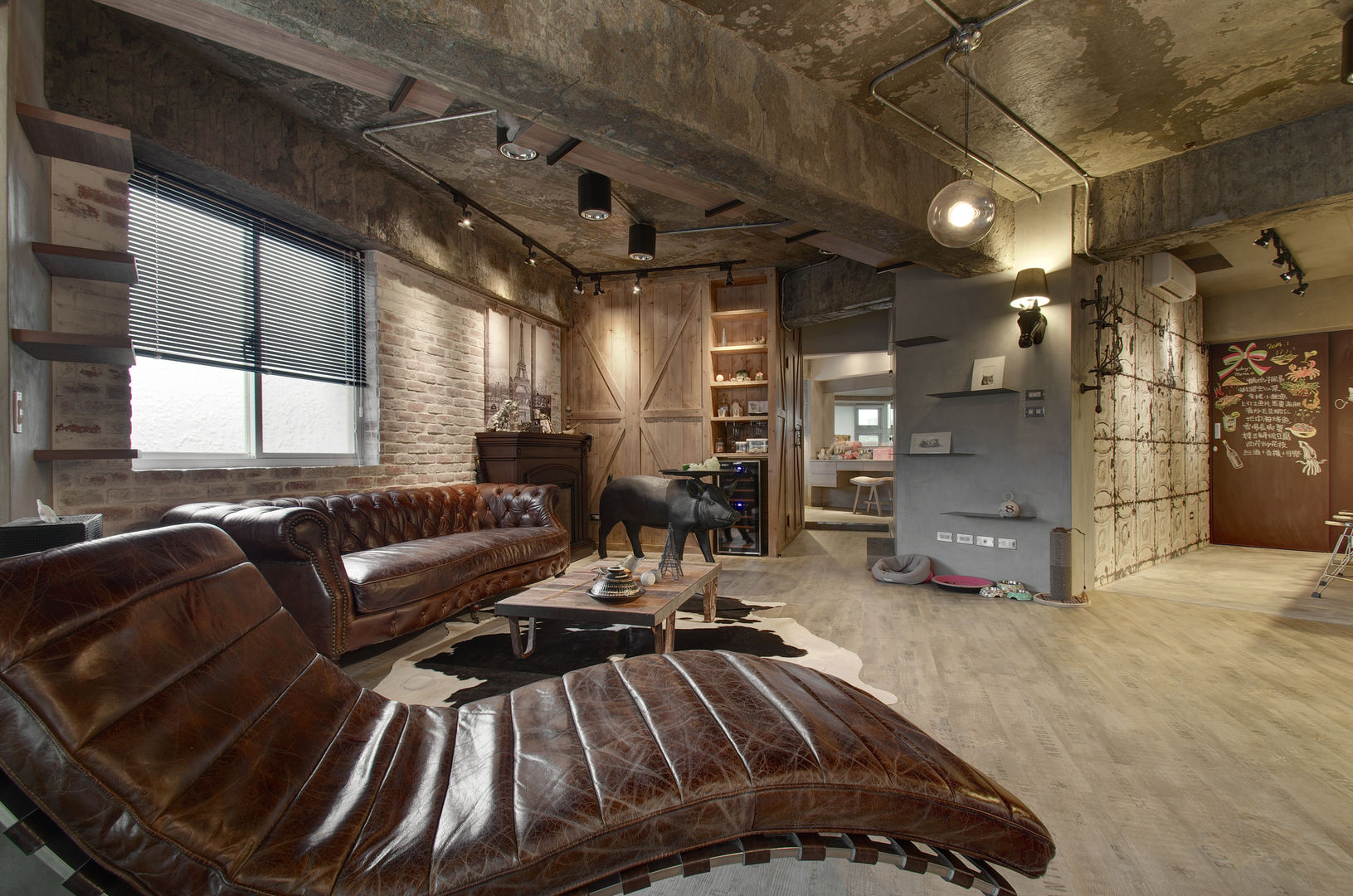 Loft 異世界, 拾雅客空間設計 拾雅客空間設計 Industrial style living room Plywood