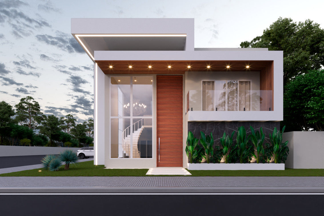 Lindo projeto de sobrado contemporâneo alto padrão no Pará | homify