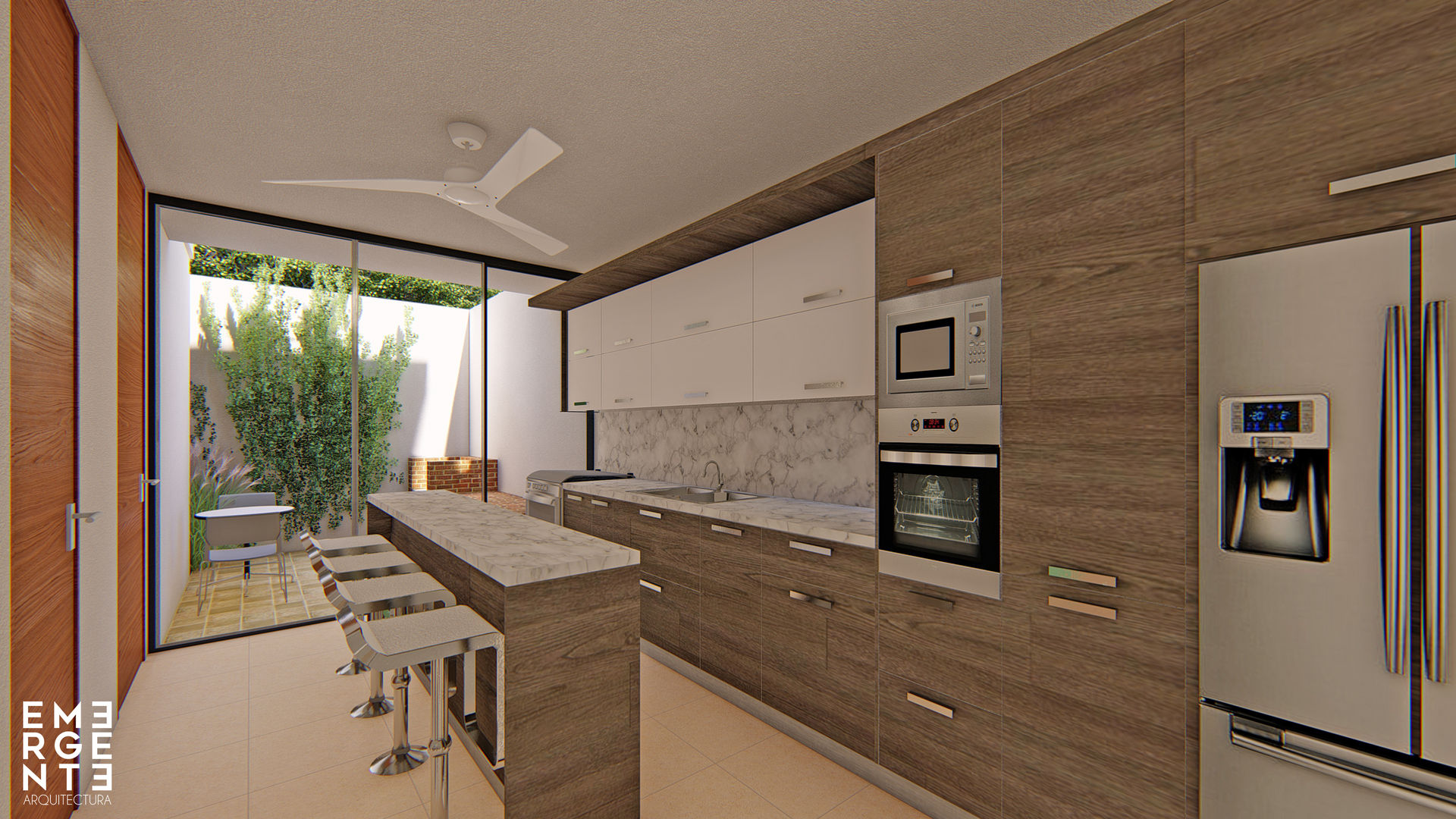 Casa Silver, EMERGENTE | Arquitectura EMERGENTE | Arquitectura Built-in kitchens