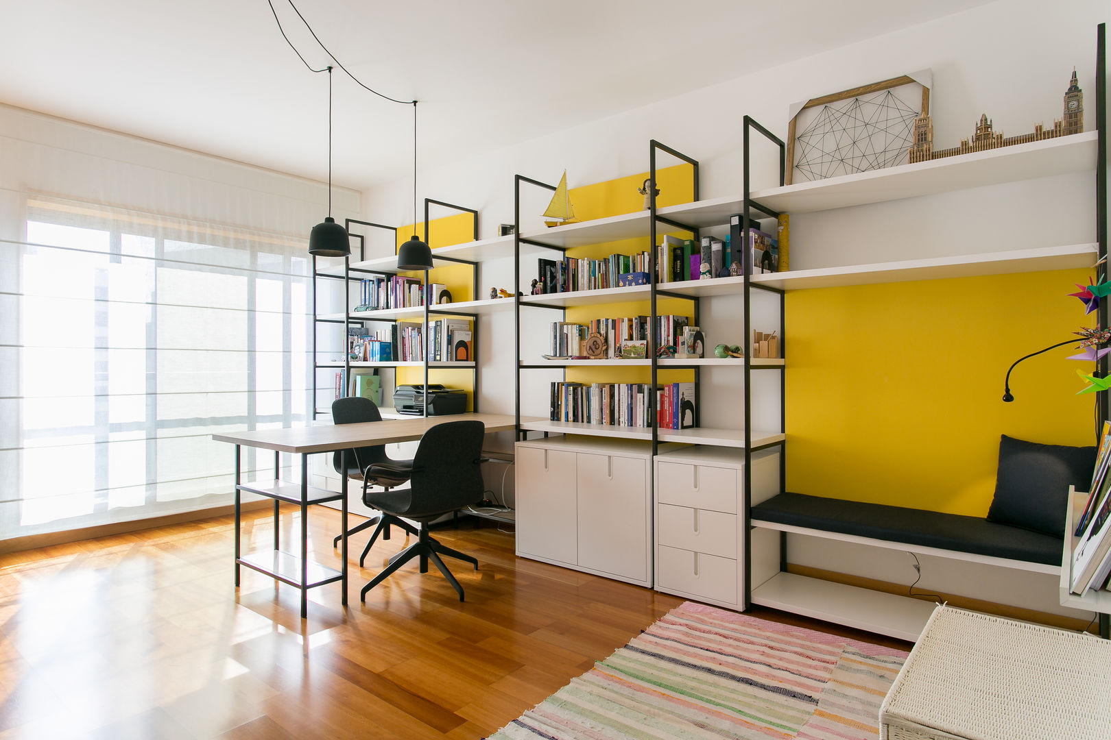 Apartamento t3 no centro de lisboa, Traço Magenta - Design de Interiores Traço Magenta - Design de Interiores مكتب عمل أو دراسة