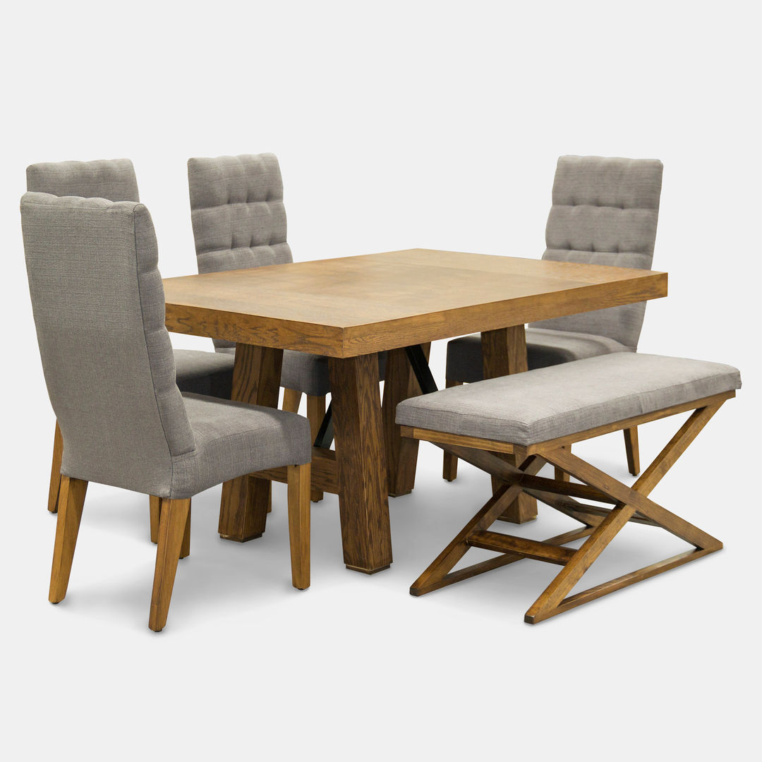 Comedor elite P/6 Muebles Bohom Comedores modernos Madera Acabado en madera Sillas y banquetas