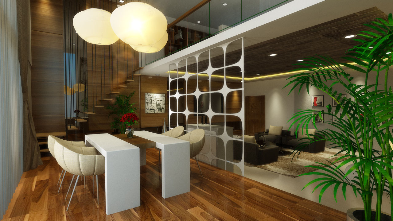 Vatika Signature Villas, HC Designs HC Designs Comedores modernos Contrachapado