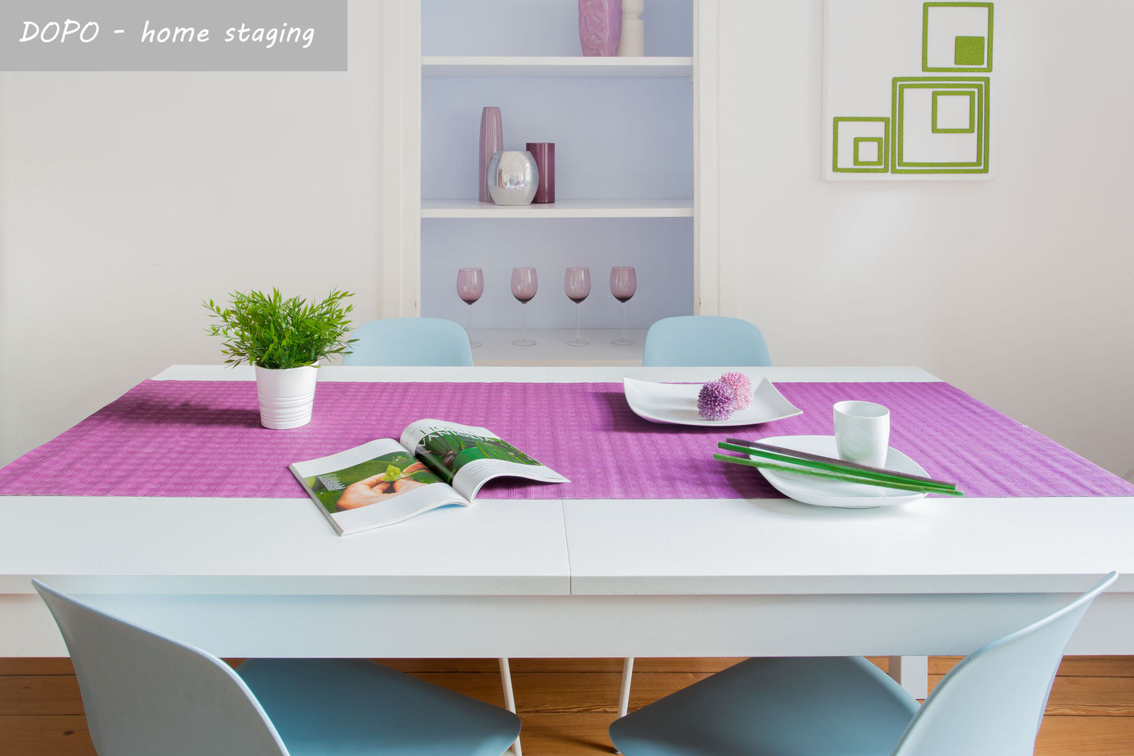 Home Staging: b&B liberty a Torino Home-details Sala da pranzo moderna Ceramica Allestimento in Home Staging