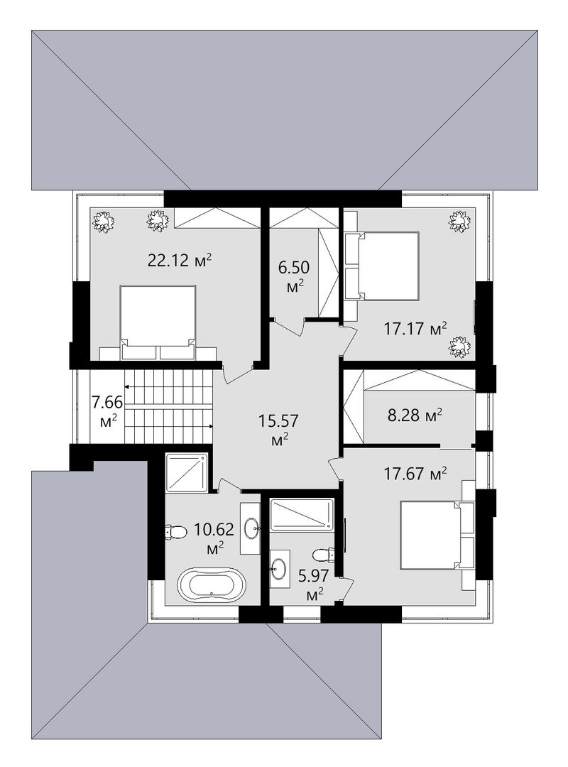 Проект дома из блоков: 250 квадратных метров | homify