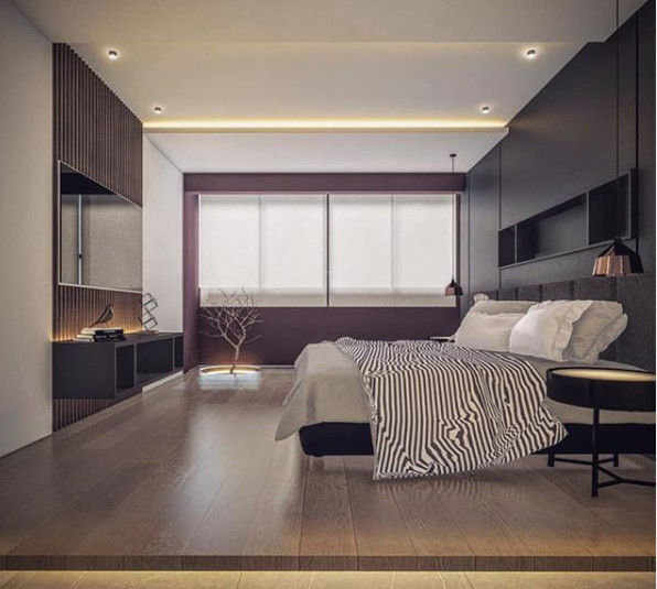 Departamento CASLO, T-Estudio Arquitectos T-Estudio Arquitectos Minimalist bedroom Wood Wood effect