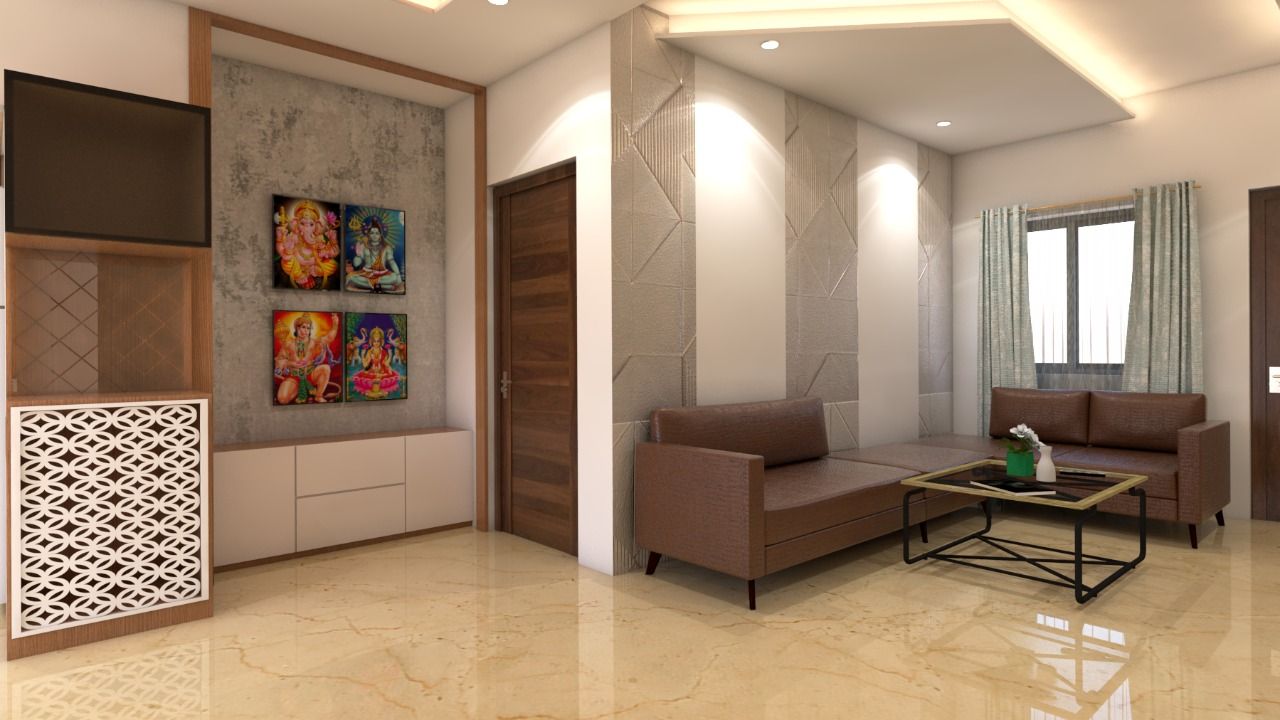 Stunning Modern Interior Design for a Three-bedroom Home in Hyderabad ...