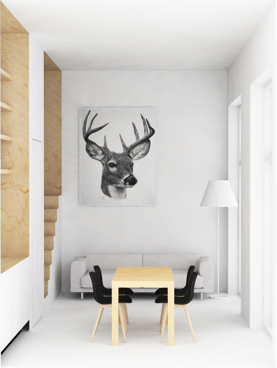 Kleine loft met scadinavische stijl, Studio Jonna Klumpenaar Studio Jonna Klumpenaar Living room Wood Wood effect