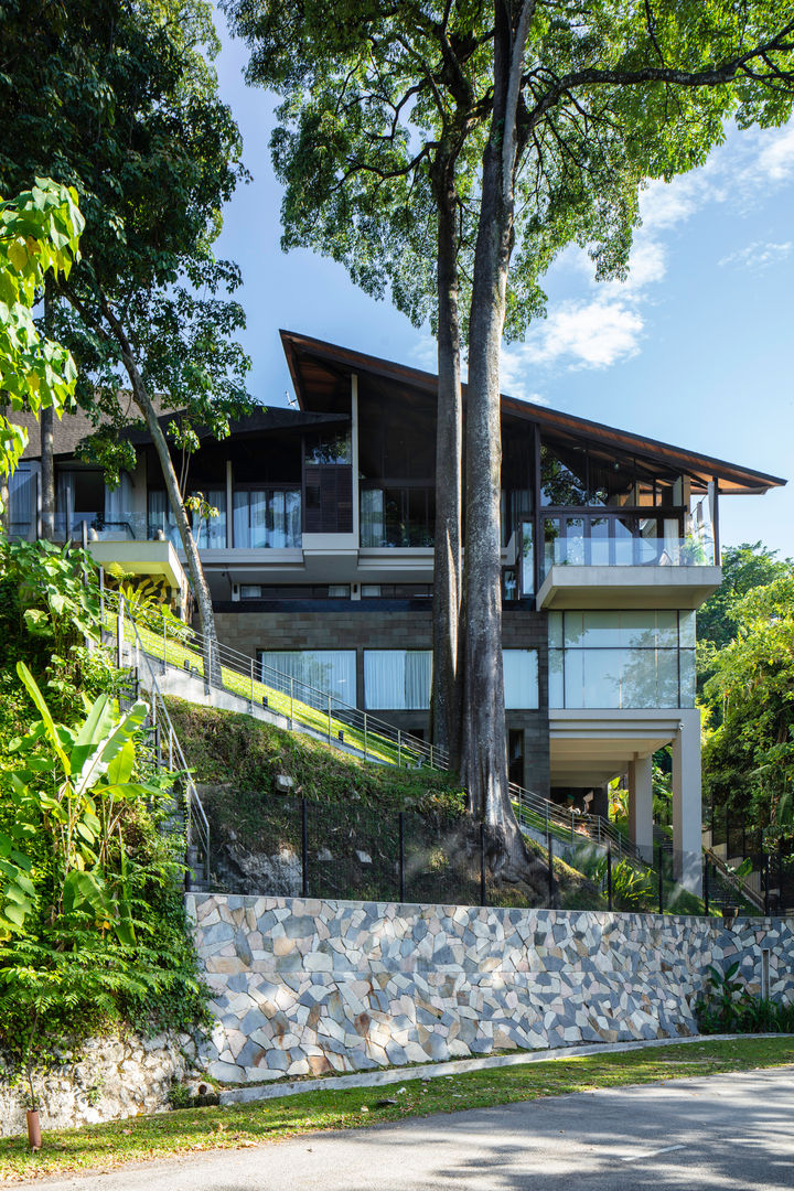 Canopy House - Kuala Lumpur, MJ Kanny Architect MJ Kanny Architect トロピカルな 家