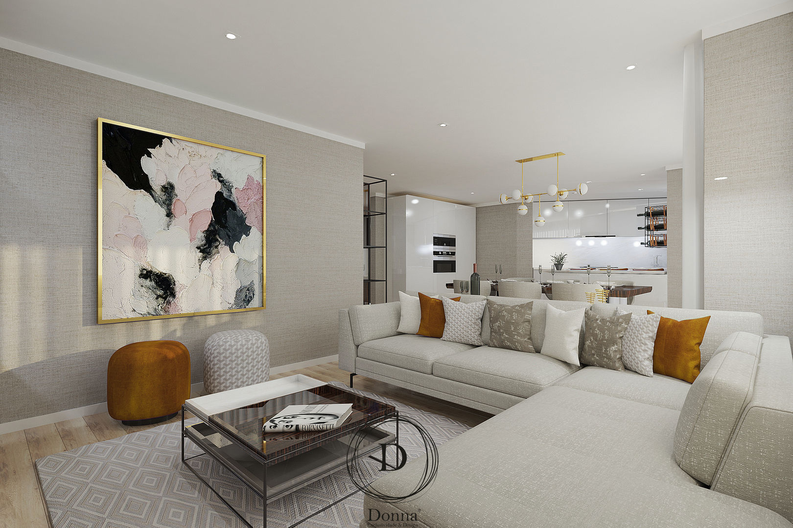 Apartamento Pinhais da Foz , Donna - Exclusividade e Design Donna - Exclusividade e Design Modern living room