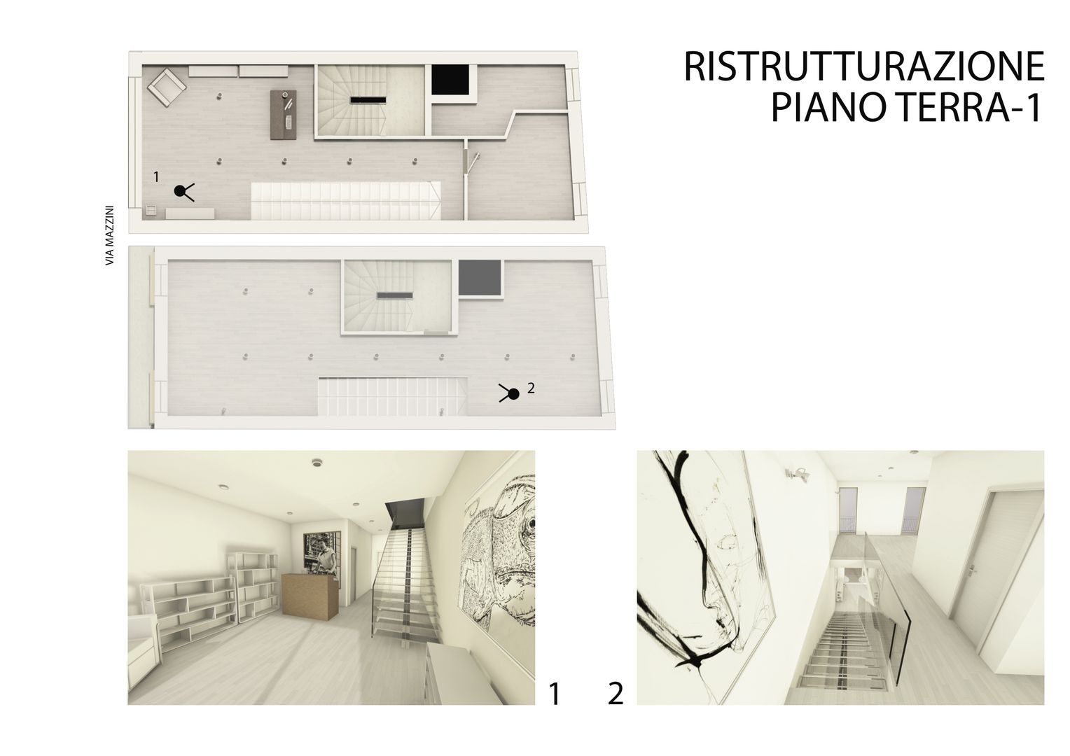 Ristrutturazione negozio e appartamenti in centro storico a Verona, studiolineacurvarchitetti studiolineacurvarchitetti