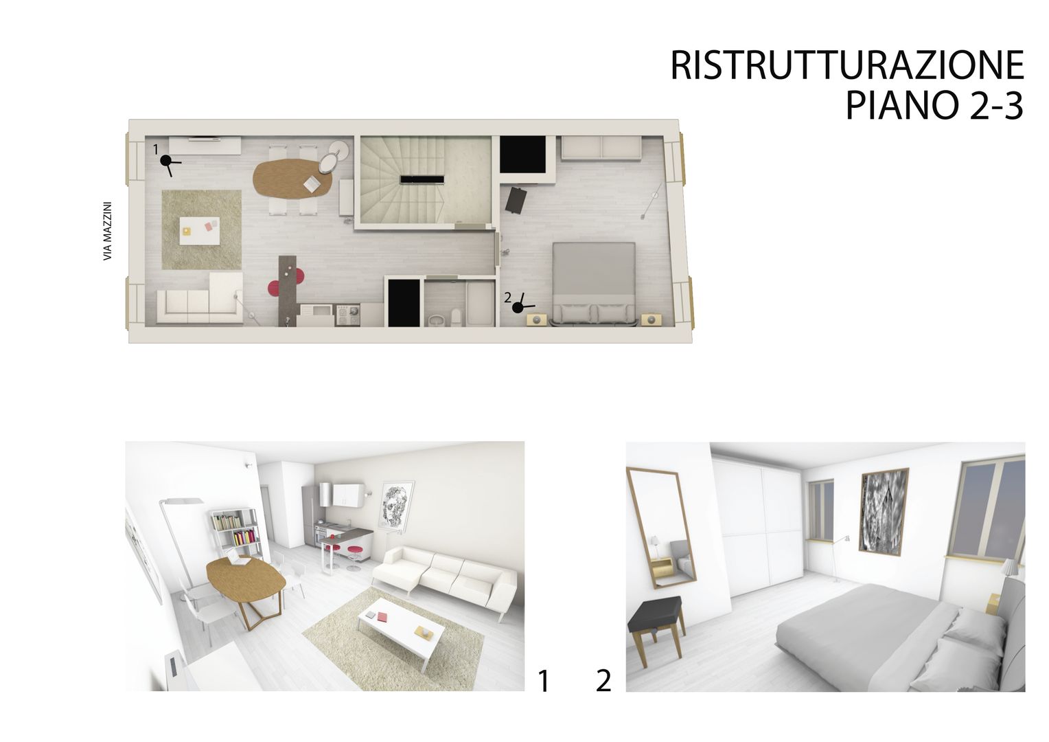 Ristrutturazione negozio e appartamenti in centro storico a Verona, studiolineacurvarchitetti studiolineacurvarchitetti