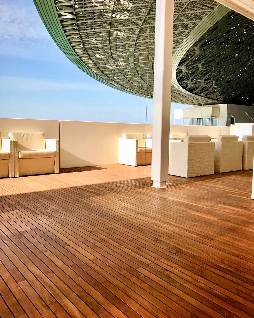 Exterpark Teak Magnet Louvre – New Louvre Museum Abu Dhabi, Exterpark Exterpark Commercial spaces Solid Wood Multicolored Museums