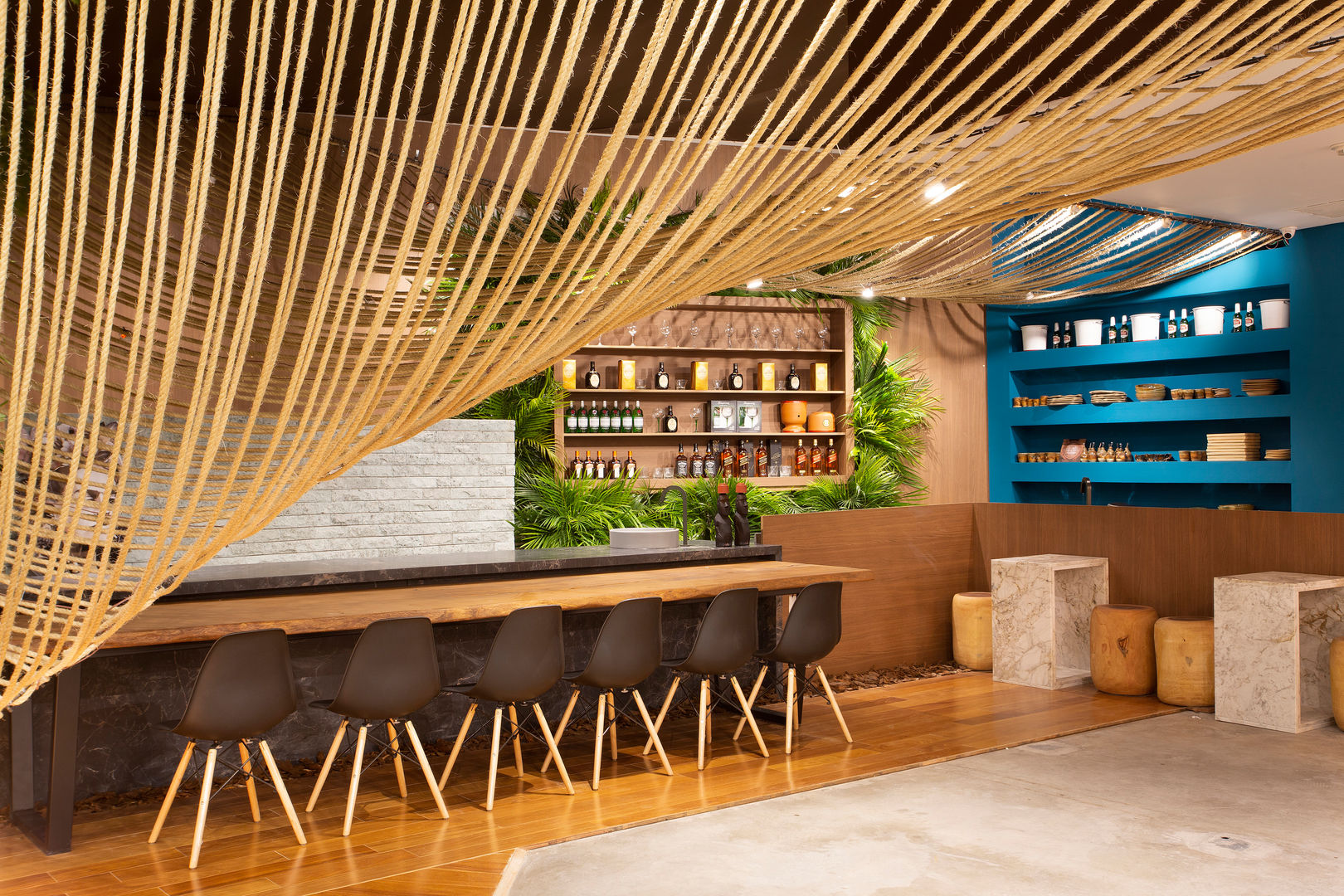 Bar Restaurante CasaCor 2018, D arquitetura D arquitetura Commercial spaces Bars & clubs