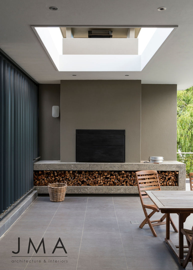 Welgedacht Villa, Jenny Mills Architects Jenny Mills Architects ระเบียง, นอกชาน