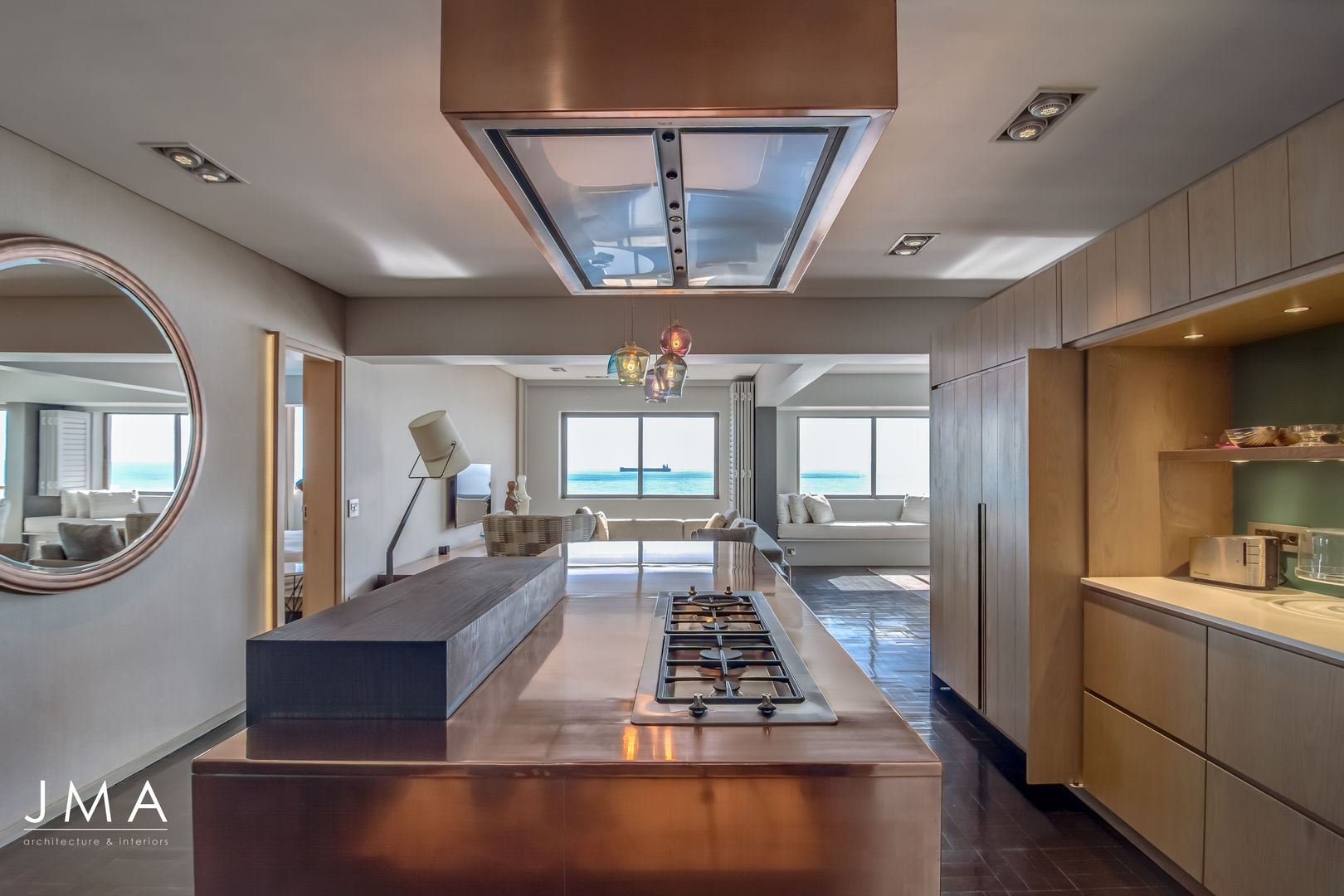 Sea Point Apartment - Kitchen Jenny Mills Architects Built-in kitchens