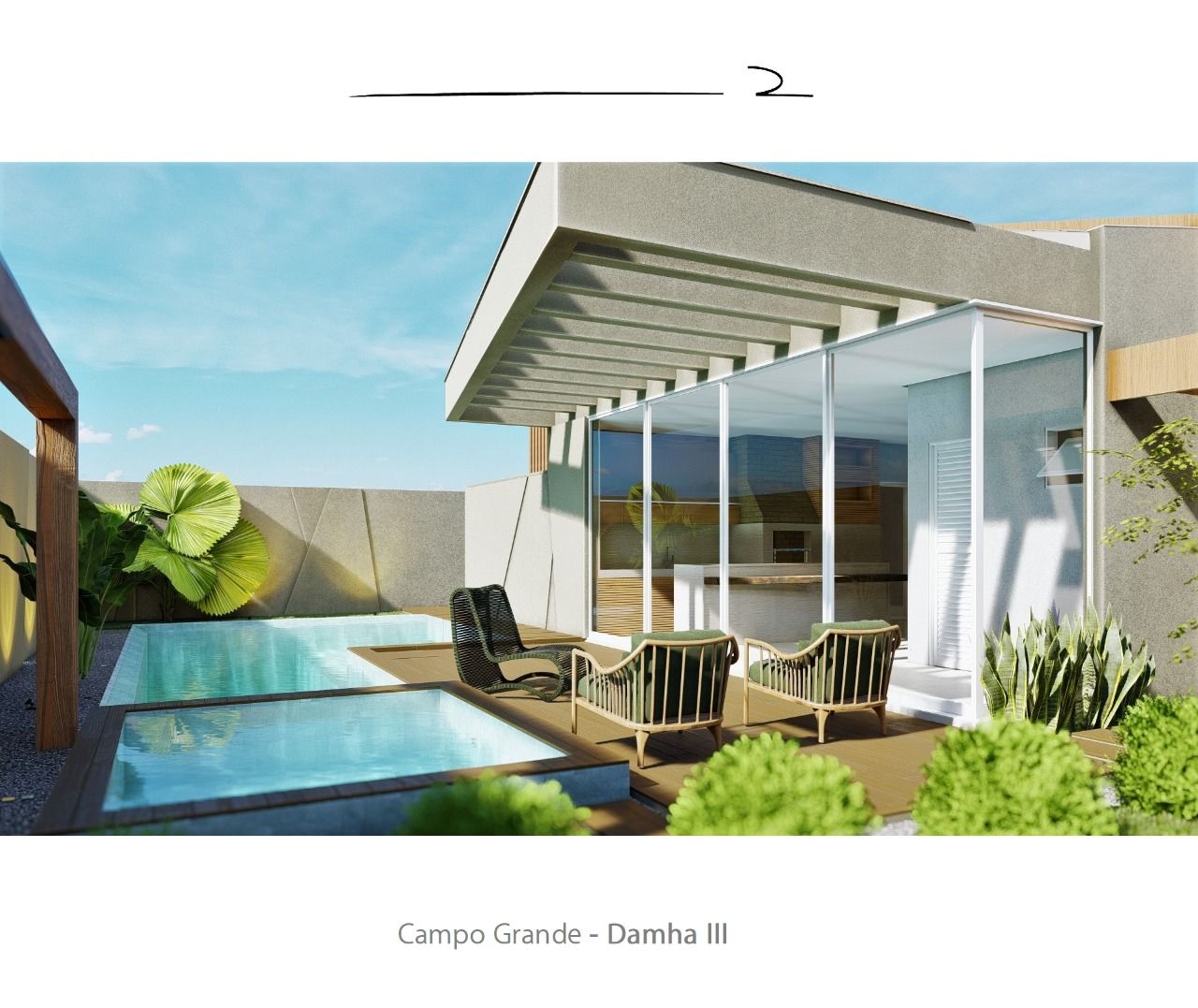 Área de Lazer Damha III, D arquitetura D arquitetura Garden Pool