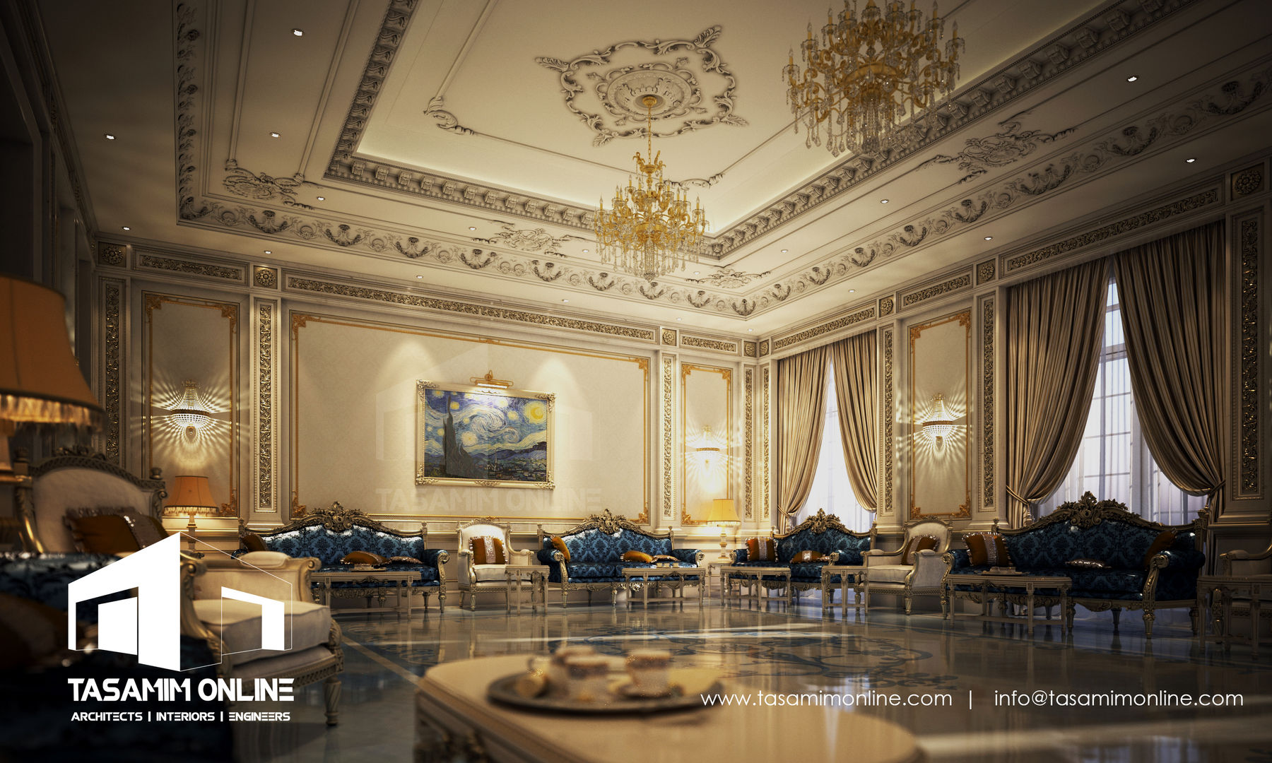 Majlis Interior Design Tasamim Online تصاميم أونلاين Living room