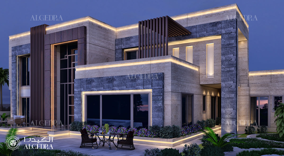 Luxury villa front yard design Algedra Interior Design 別墅