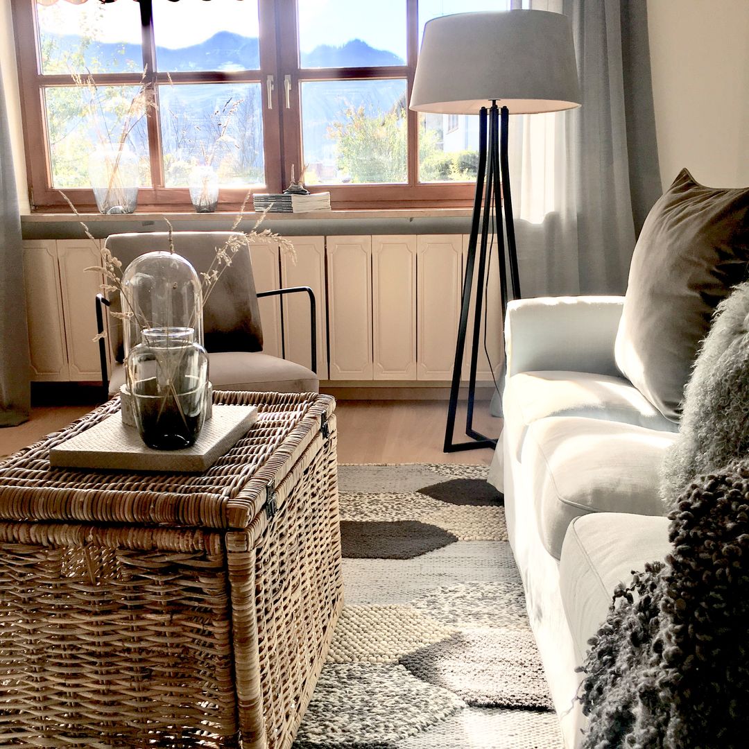 home staging eines Landhauses - Kochel am See, Münchner home staging AGENTUR GESCHKA Münchner home staging AGENTUR GESCHKA Country style living room