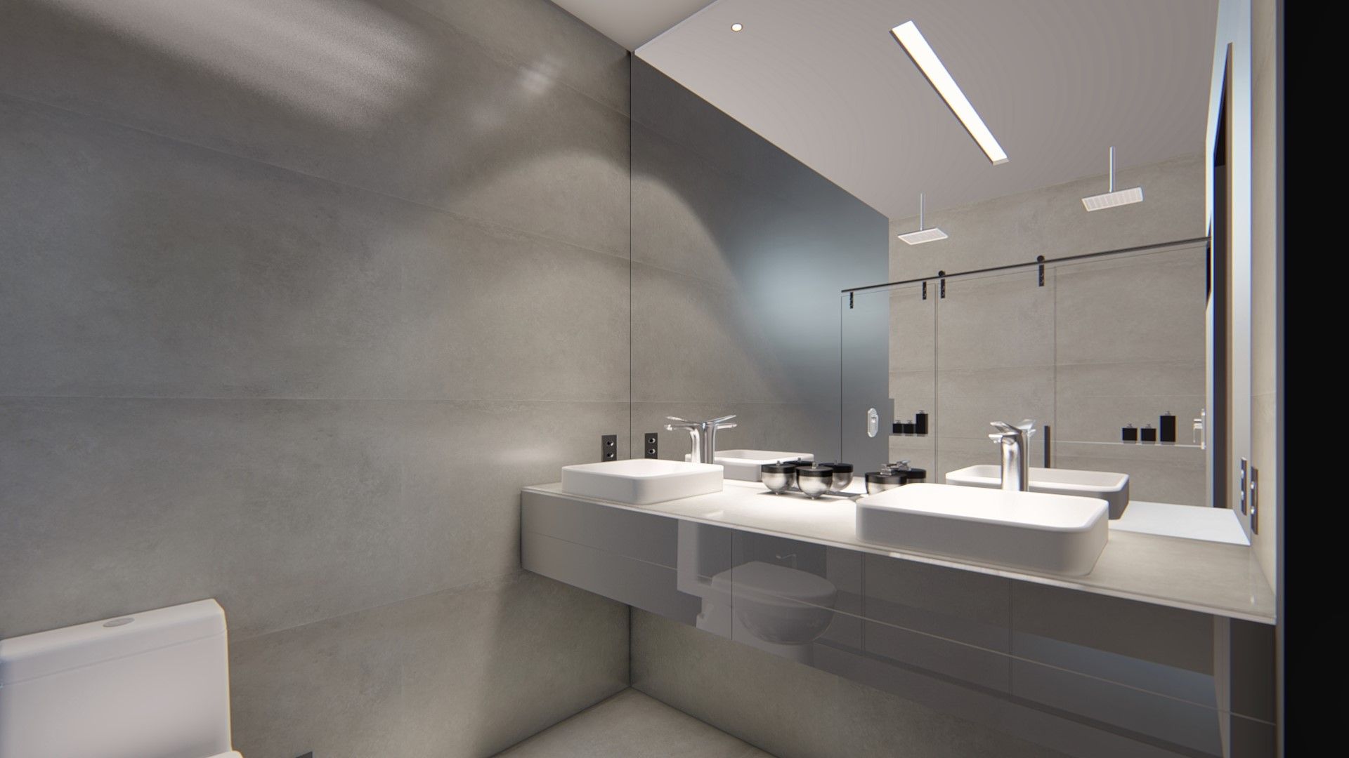 Condominio Quinta da Bela Vista, D arquitetura D arquitetura Banheiros minimalistas