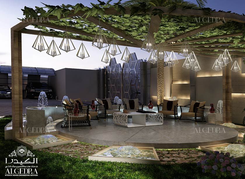 Landscape and outdoor area design of a luxury villa, Algedra Interior Design Algedra Interior Design Haciendas