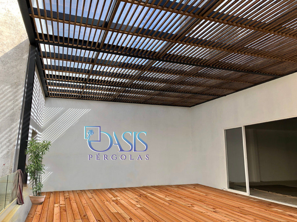 Tu Pérgola, tu lugar de convivencia y relajación. Oasis Pérgolas Balcones y terrazas modernos: Ideas, imágenes y decoración