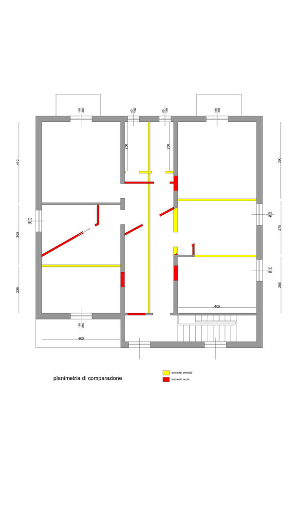 Casa di Daniela: cucina e bagno principale , serenascaioli_progettidinterni serenascaioli_progettidinterni Modern walls & floors