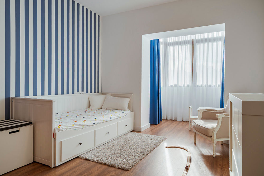 Dormitorio infantil OOIIO Arquitectura Dormitorios infantiles de estilo clásico reforma integral Madrid, estudio de arquitectura, madera, moderno, cálido, luminoso, ooiio arquitectura, dormitorio infantil