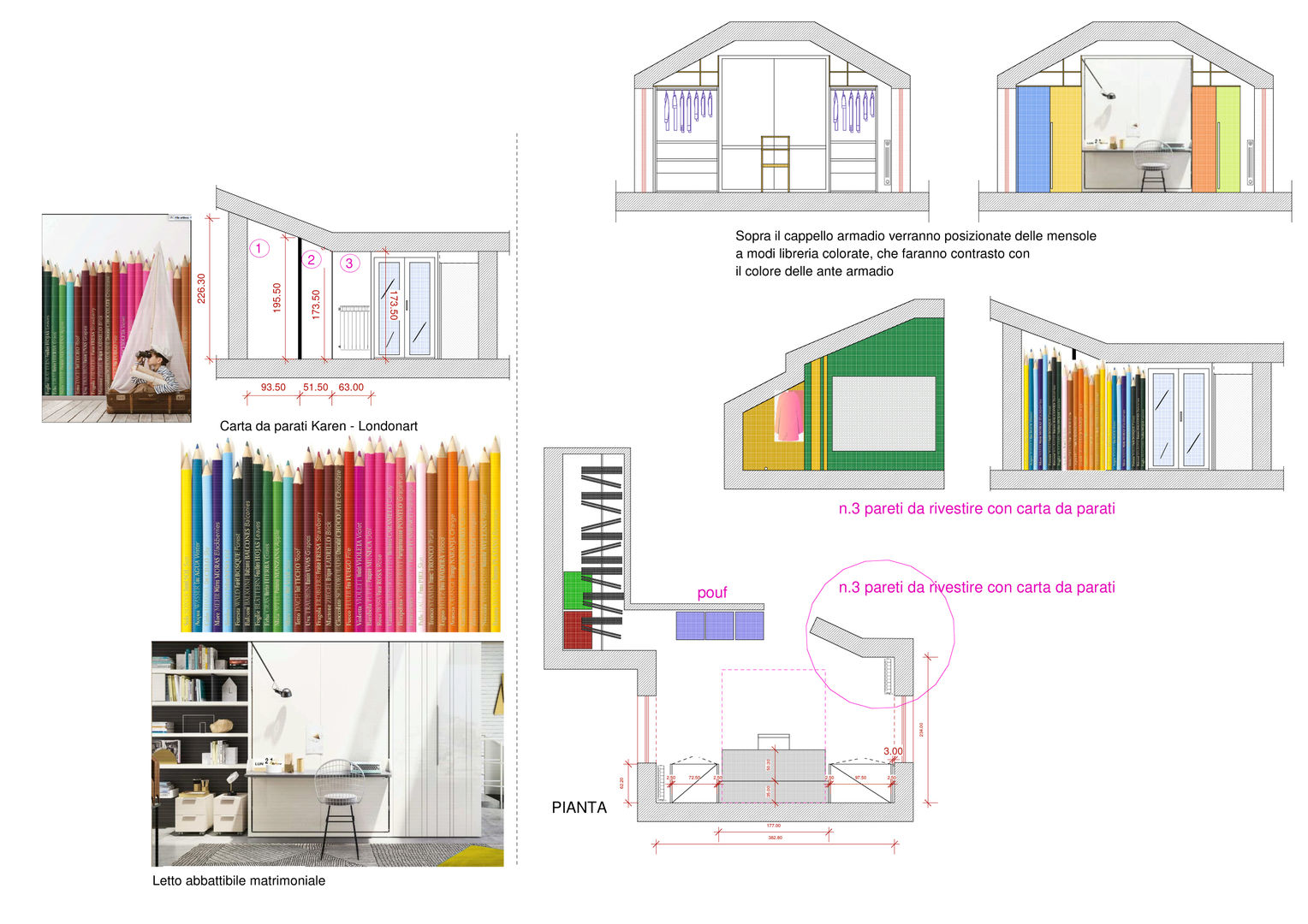 Progetto per realizzare una cameretta di piccole dimensioni per due bambini , CLARE studio di architettura CLARE studio di architettura 男孩房