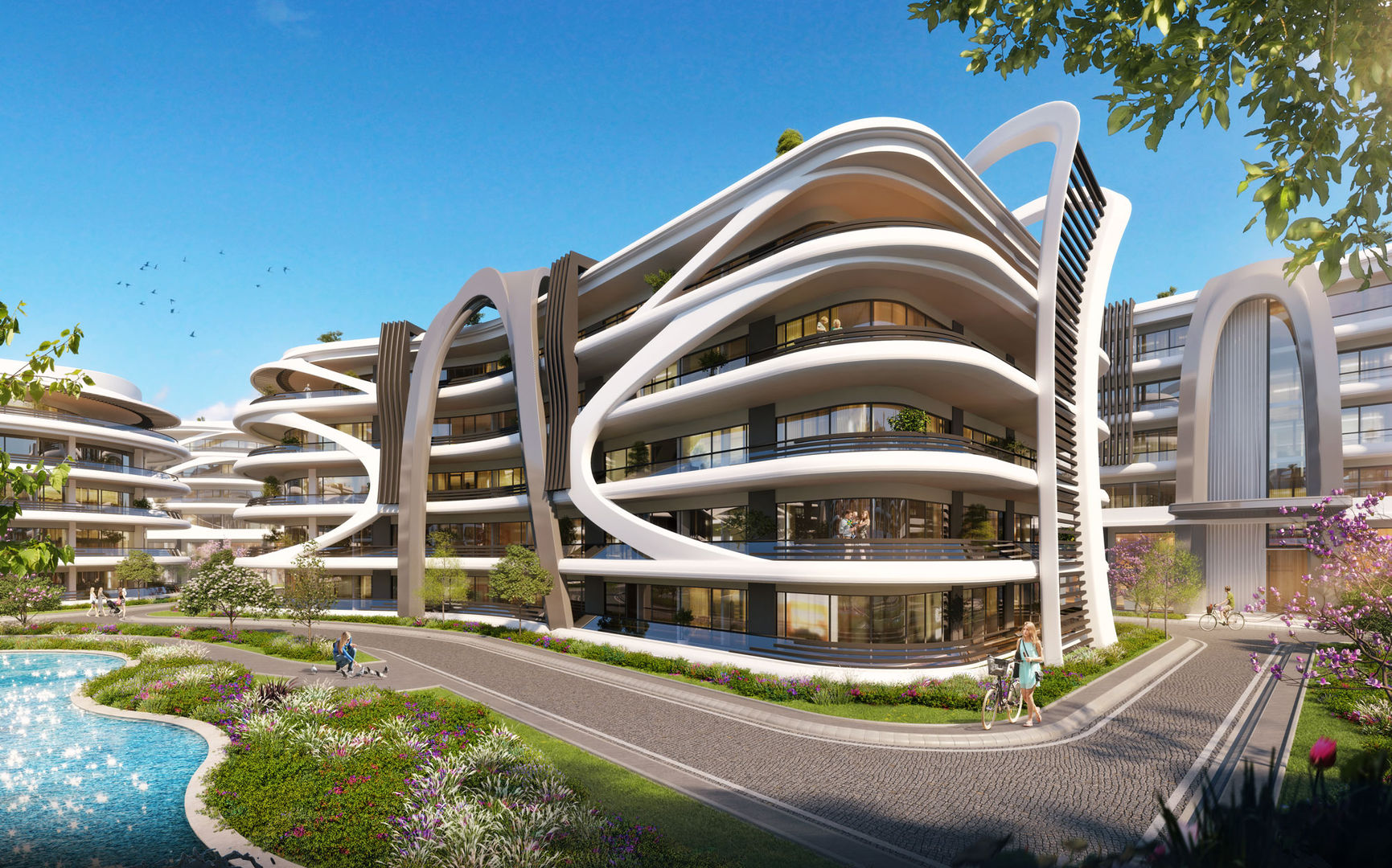 FORUM ANATOLIA KARTEPE MASUKIYE IZMIT KOCAELI ZERAY INSAAT MODERN AVM RESIDENCE ARCHITECTURE homify Multi-Family house FORUM ANATOLIA KARTEPE MASUKIYE IZMIT KOCAELI ZERAY INSAAT MODERN AVM RESIDENCE ARCHITECTURE