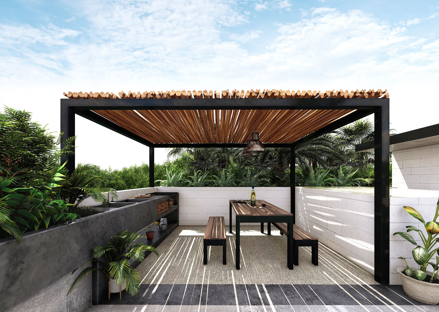 . homify Balcones y terrazas de estilo tropical Concreto